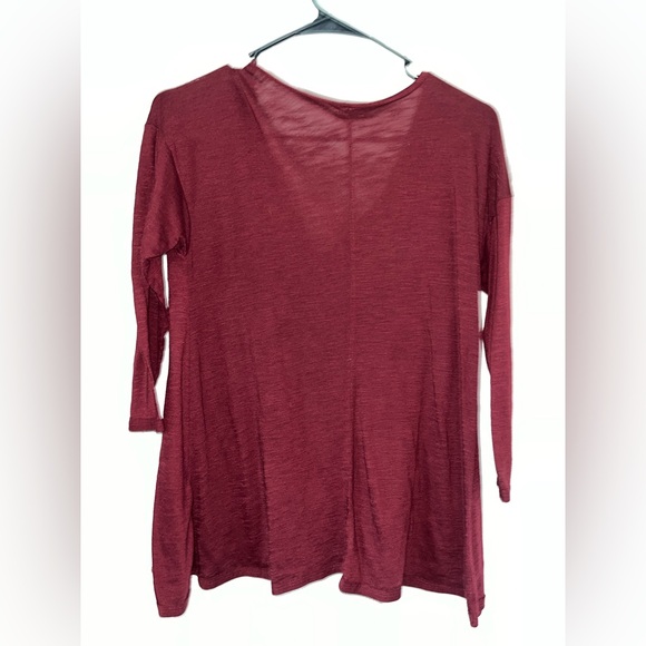 Hollister Maroon Tunic with Blue Embroidery - Picture 2 of 3